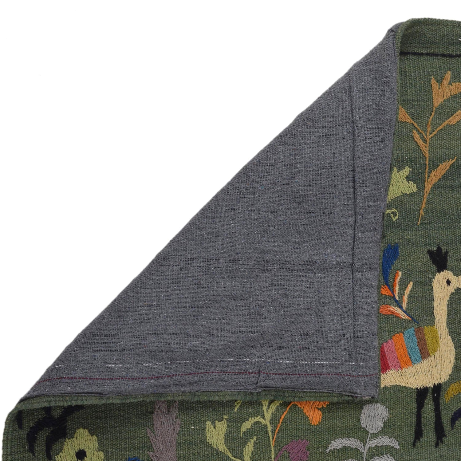 Hand Made Embroidery Kilim 2' 0"x 5' 10" ft / 60 x 179 cm - No. B32079