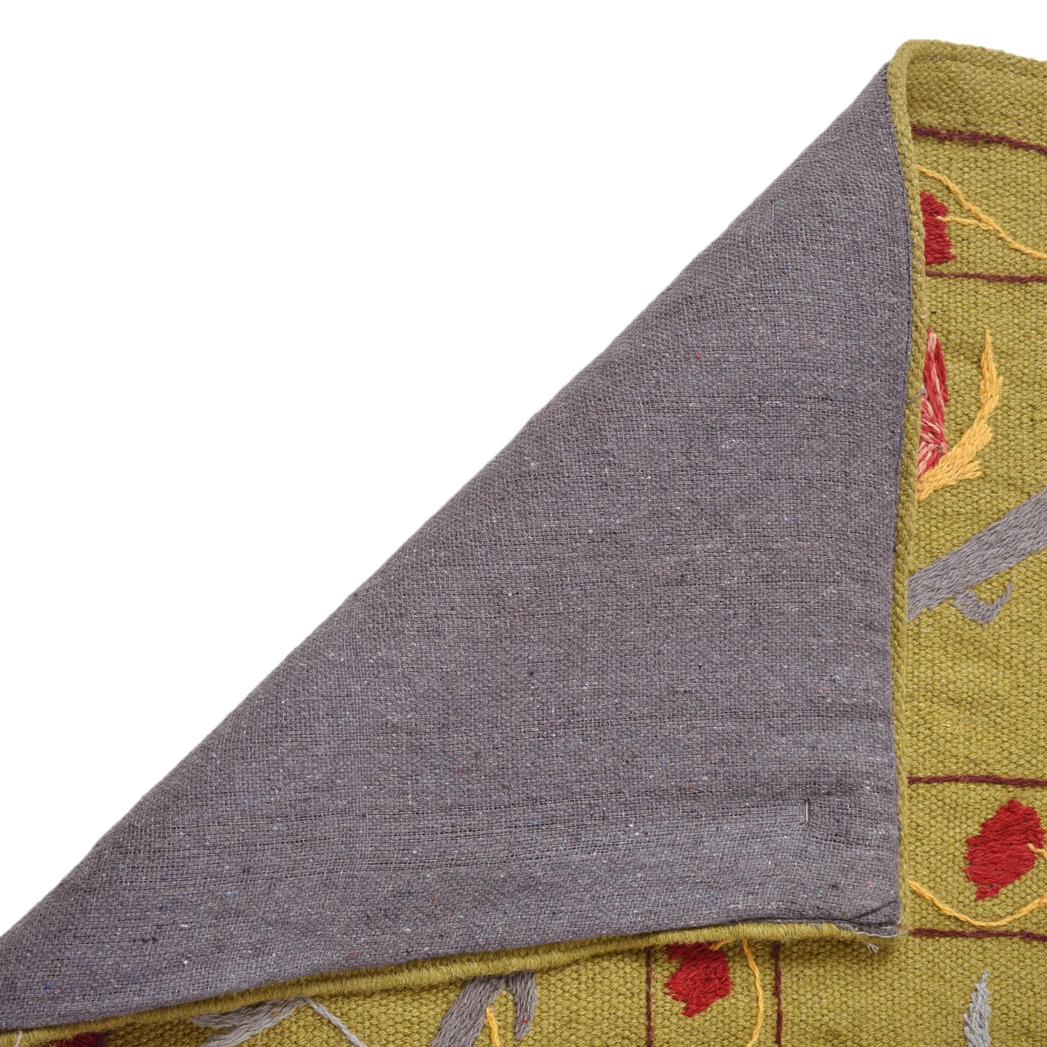 Hand Made Embroidery Kilim 4' 11" x 6' 8" ft / 149 x 204 cm - No. B32081