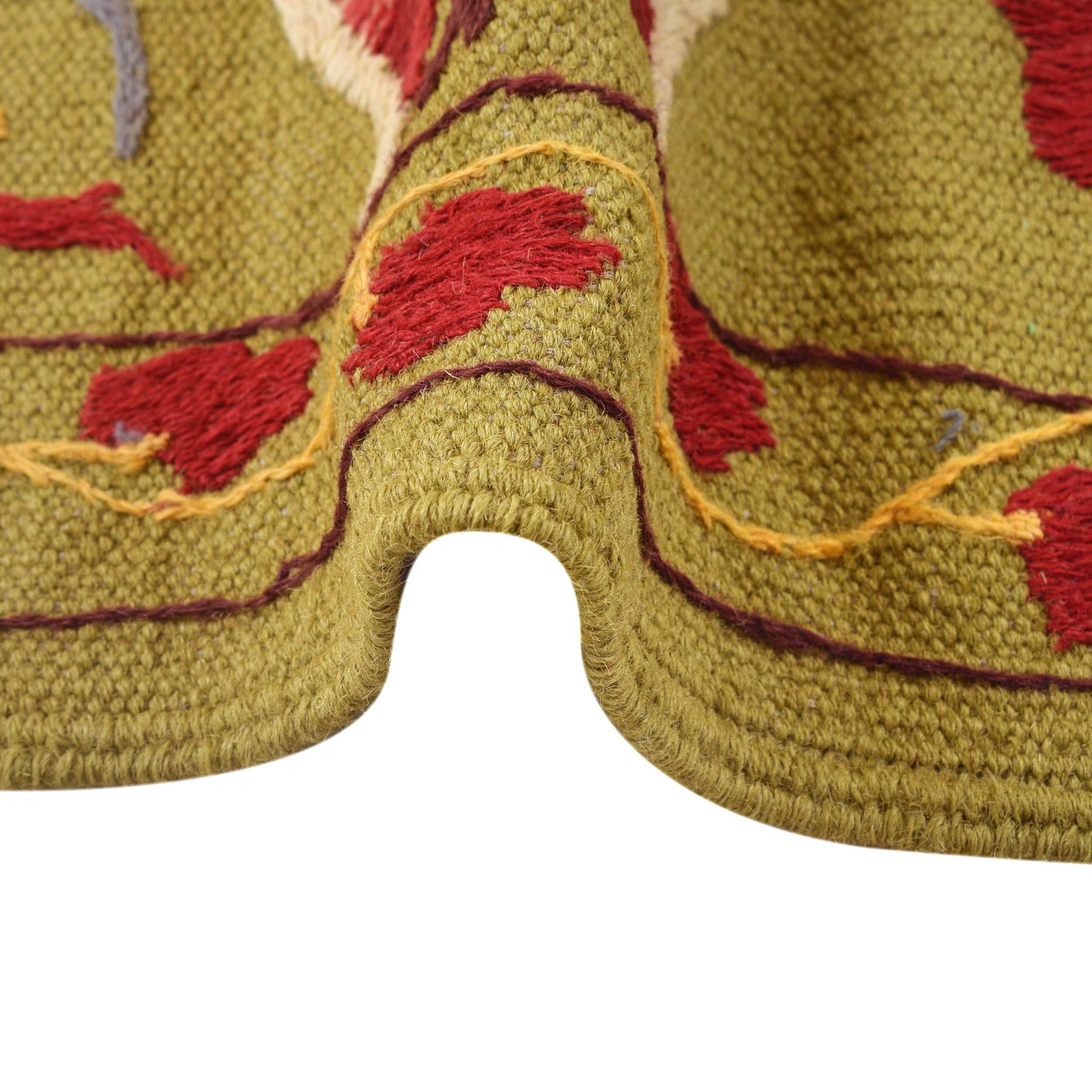 Hand Made Embroidery Kilim 4' 11" x 6' 8" ft / 149 x 204 cm - No. B32081