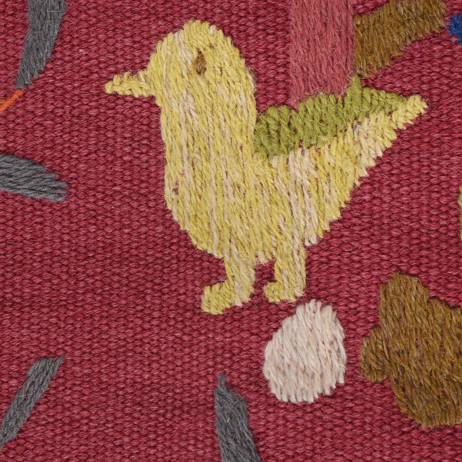 Pakistani Embroidery Kilim 3' 0" x 5' 3" ft / 92 x 160 cm - No. B32084