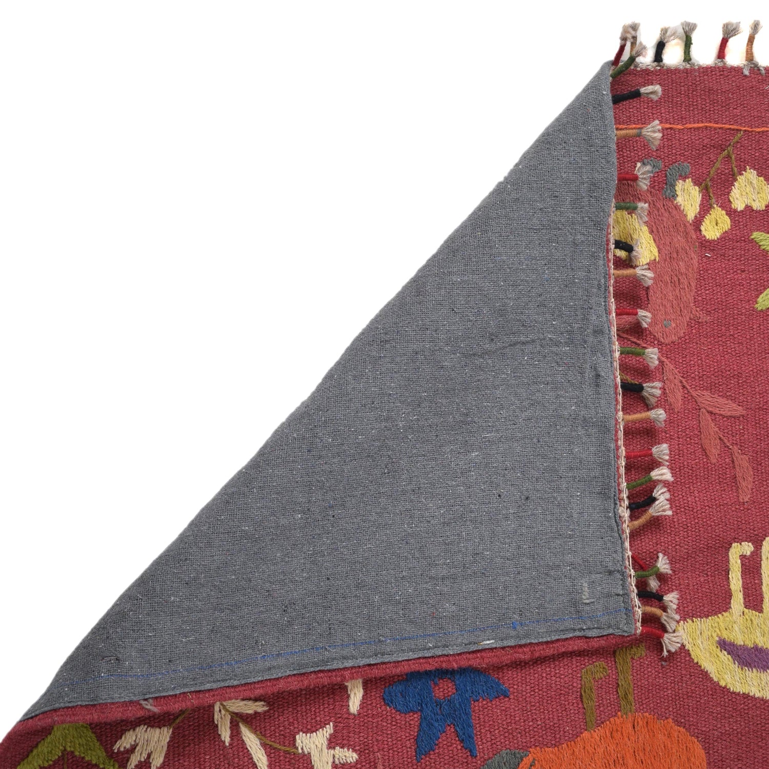 Pakistani Embroidery Kilim 3' 0" x 5' 3" ft / 92 x 160 cm - No. B32084