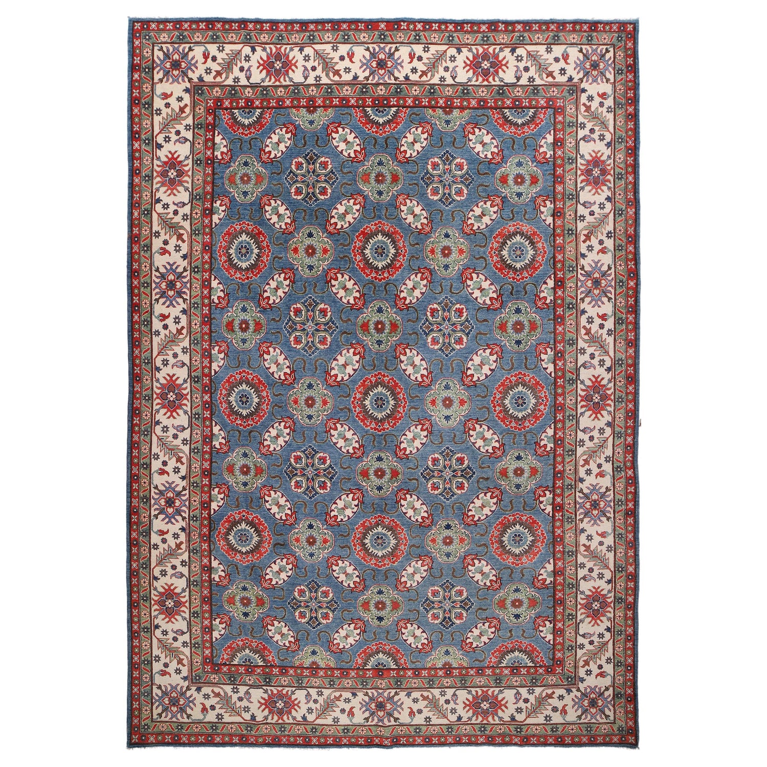 Handmade Kazak Area Rug 9' 8" x 14' 0" ft / 294 x 421 cm - No. B33012