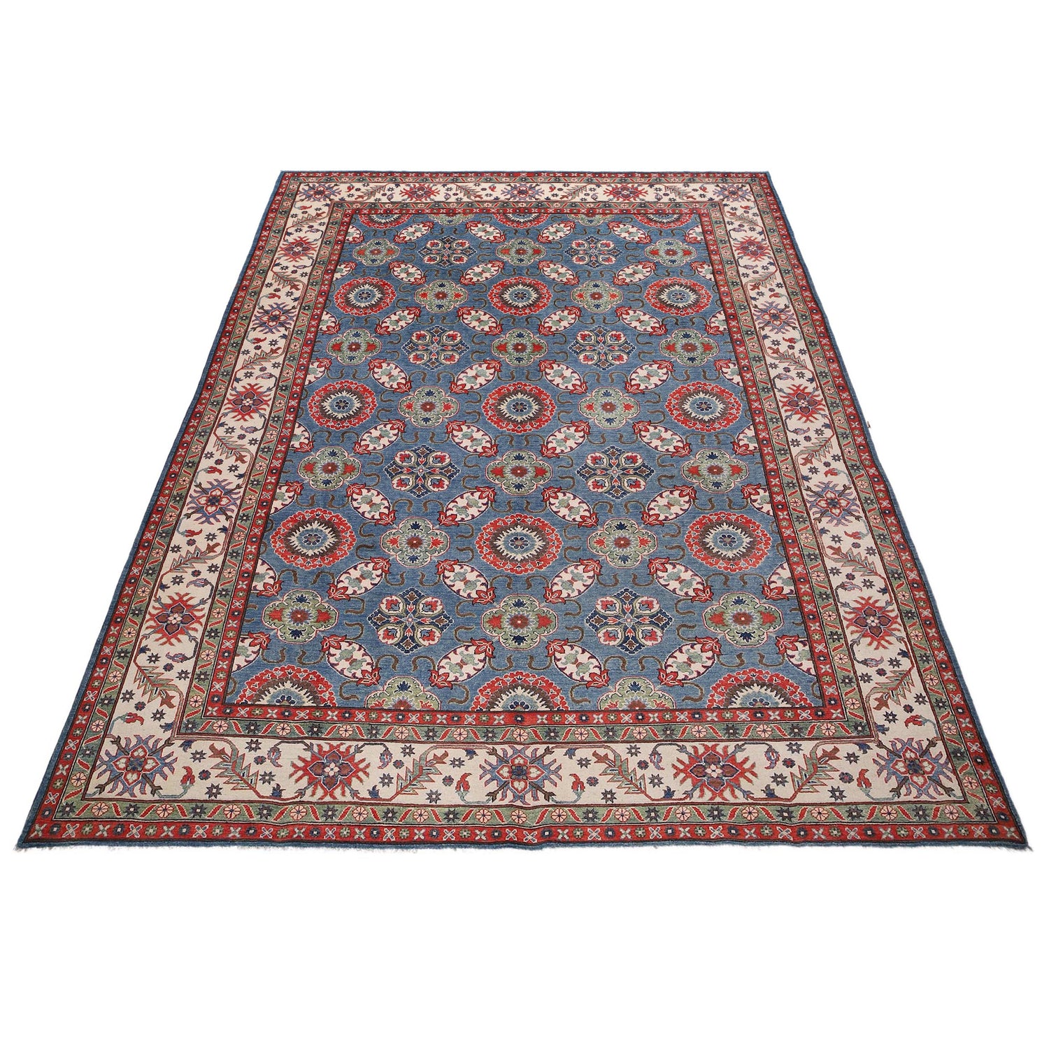 Handmade Kazak Area Rug 9' 8" x 14' 0" ft / 294 x 421 cm - No. B33012
