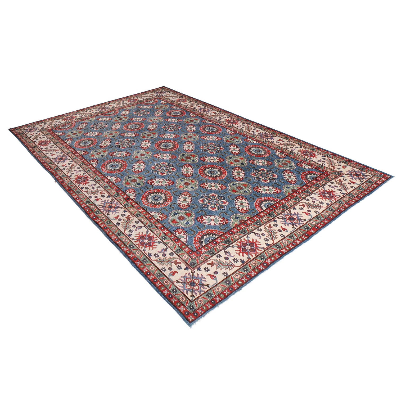 Handmade Kazak Area Rug 9' 8" x 14' 0" ft / 294 x 421 cm - No. B33012