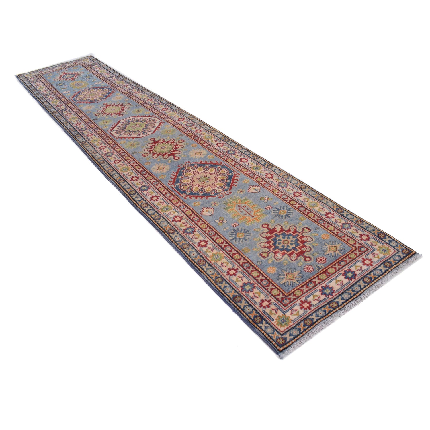 Oriental Kazak Runner Rug 2' 8" x 12' 9" ft / 82 x 388 cm - No. B33013