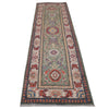 Hand knotted Kazak Runner Carpet 2' 7" x 9' 7" ft / 78 x 292 cm - No. B33014