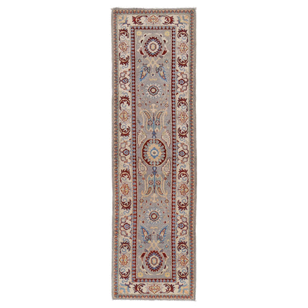 Hand knotted Kazak Runner Carpet 2' 7" x 9' 9" ft / 78 x 297 cm - No. B33015