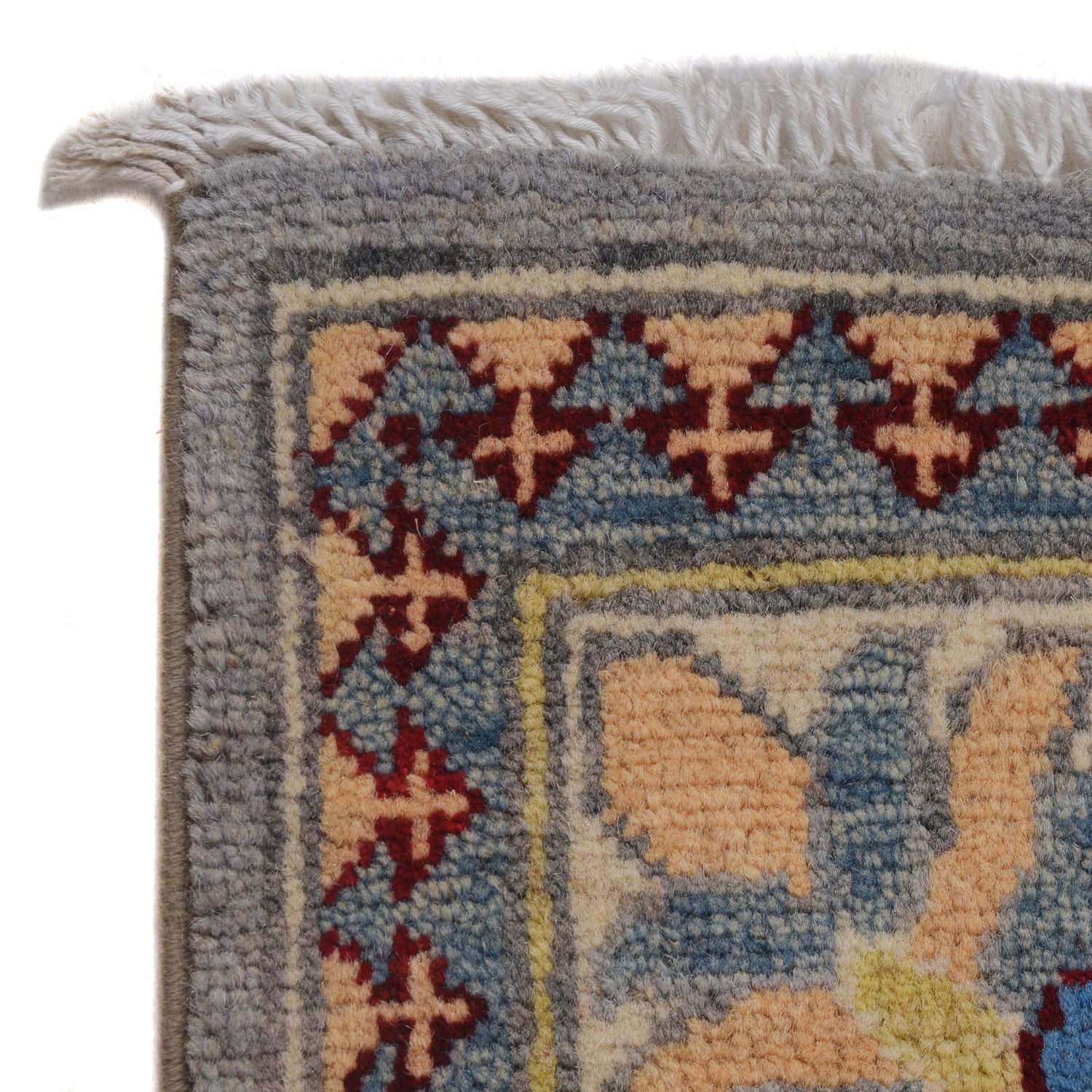 Hand knotted Kazak Runner Carpet 2' 7" x 9' 9" ft / 78 x 297 cm - No. B33015