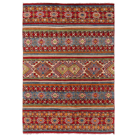 Hand Knotted Khurjeen Oriental Rug 4' 0" x 5' 9" ft / 123 x 174 cm - No. B33016