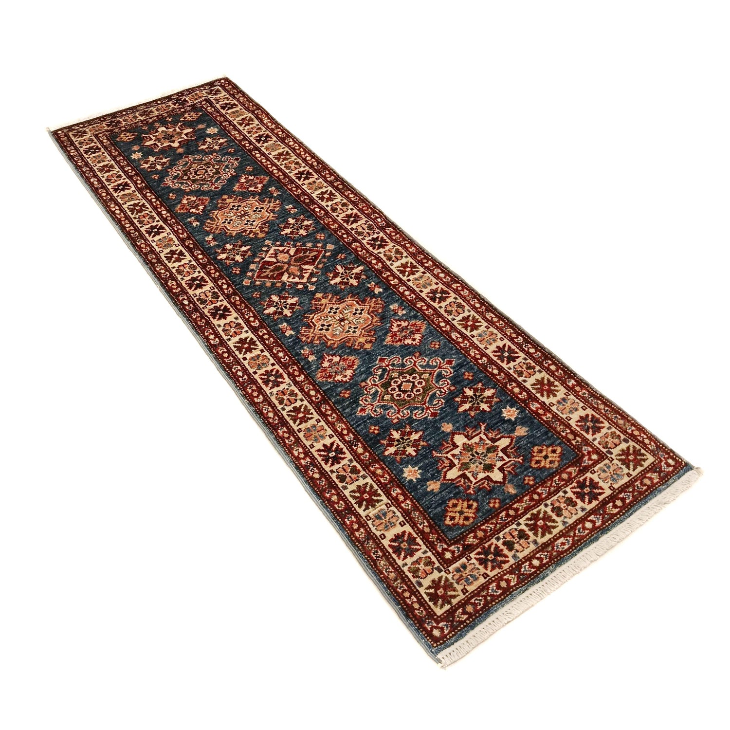 Fine Kazak Oriental Runner Rug 2' 0" x 6' 1" ft / 60 x 185 cm - No. B33020