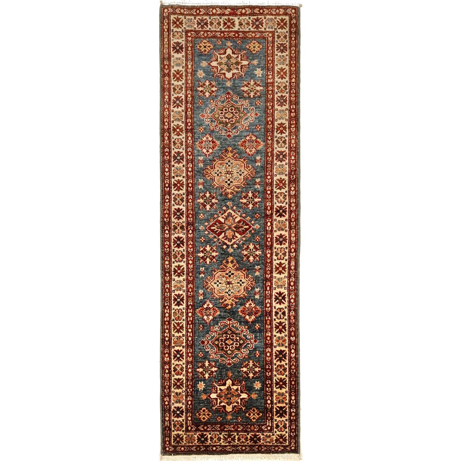 Luxury Fine Kazak Runner Carpet 2' 0" x 6' 1" ft / 61 x 186 cm - No. B33021