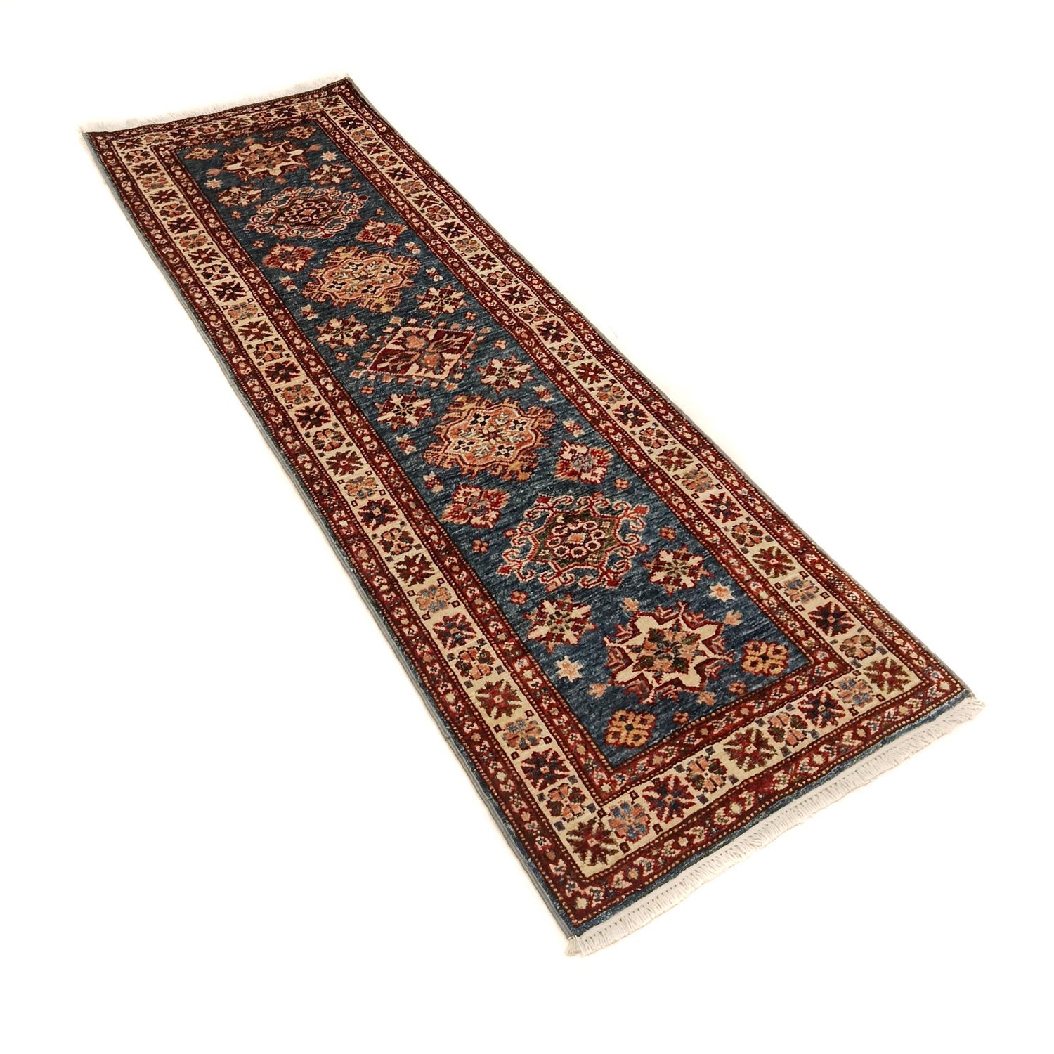 Luxury Fine Kazak Runner Carpet 2' 0" x 6' 1" ft / 61 x 186 cm - No. B33021