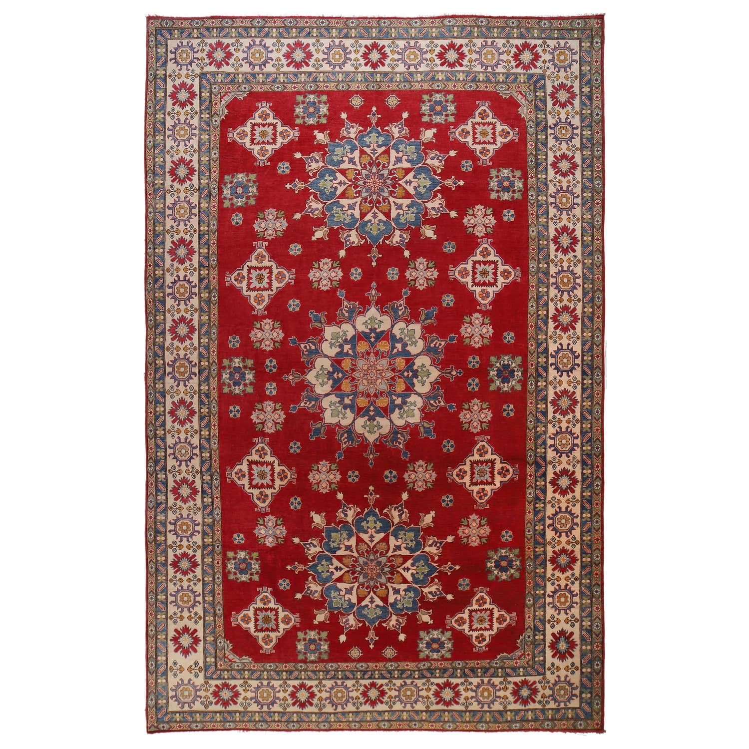 Handmade Kazak Area Rug 9' 11" x 16' 0" ft / 301 x 488 cm - No. B33040