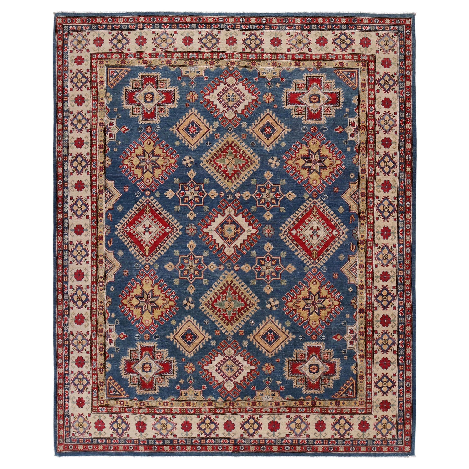 Blue Color Kazak Rug 8' 3" x 10' 0" ft / 252 x 304 cm - No. B33044