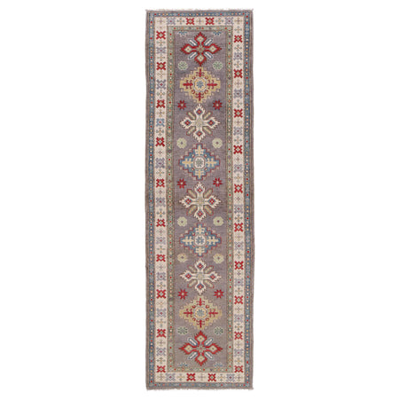 Hand knotted Kazak Runner Carpet 2' 8" x 9' 10" ft / 82 x 300 cm - No. B33046