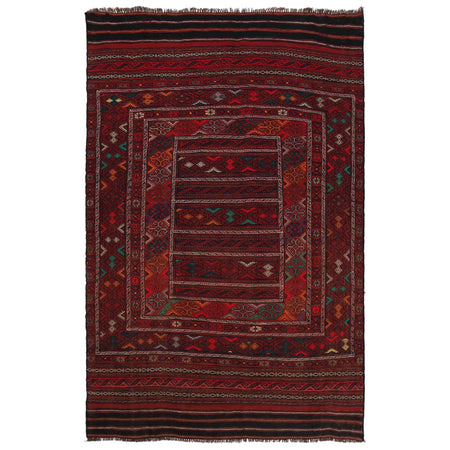 Afghan Laghari Kilim 4' 8" x 7' 1" ft / 143 x 215 cm - No. B33049