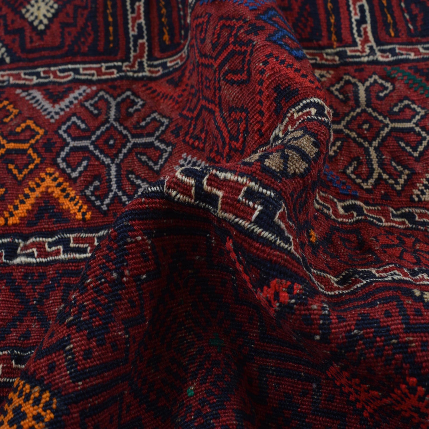 Afghan Laghari Kilim 4' 8" x 7' 1" ft / 143 x 215 cm - No. B33049