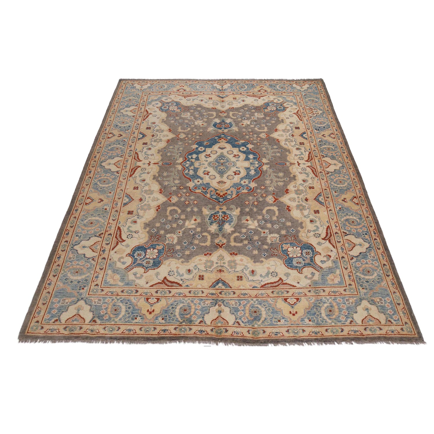 Turkish Design Oushak Rug 8' 6" x 10' 9" ft / 258 x 327 cm - No. B33052