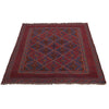 Handmade Afghan Carpet 3' 7" x 3' 10" ft / 110 x 117 cm - No. B33060