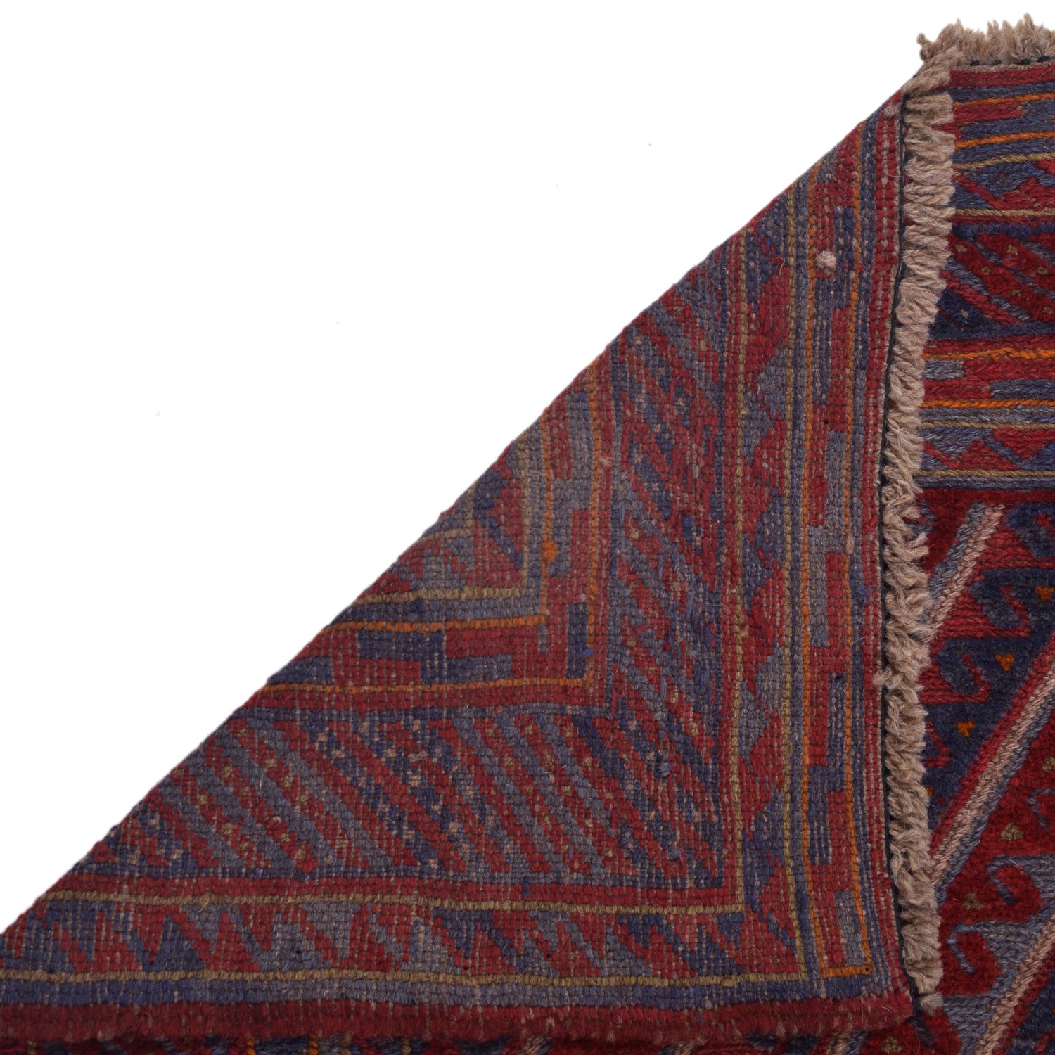 Handmade Afghan Carpet 3' 7" x 4' 0" ft / 108 x 123 cm - No. B33061