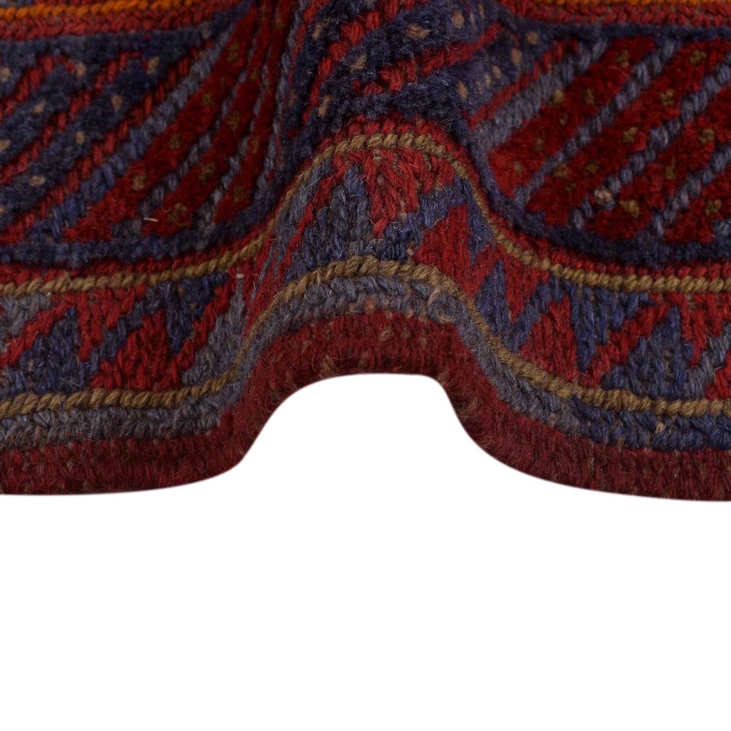 Handmade Afghan Carpet 3' 7" x 4' 0" ft / 108 x 123 cm - No. B33061