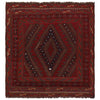 Handmade Afghan Carpet 3' 9" x 4' 0" ft / 114 x 122 cm - No. B33062