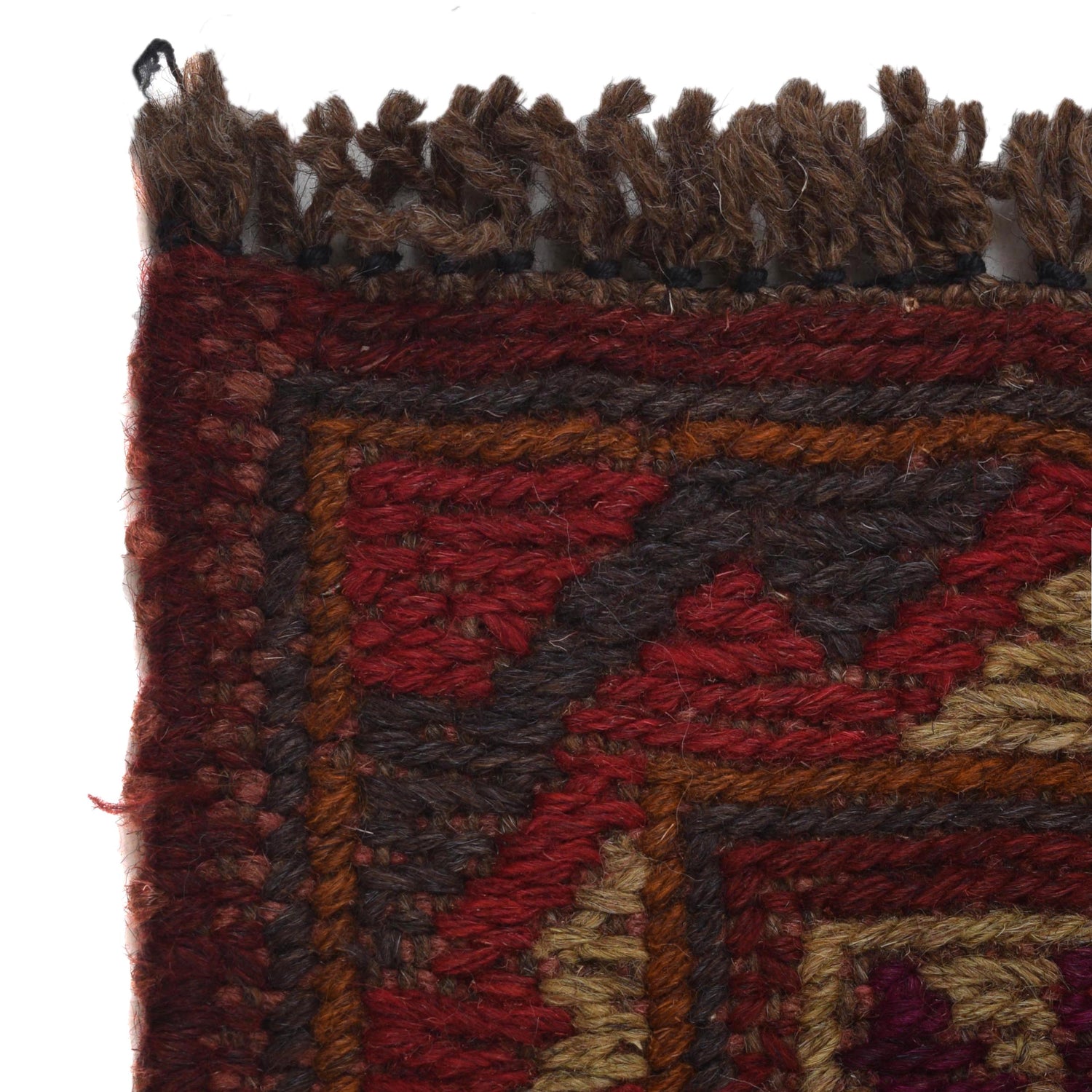 Handmade Afghan Carpet 3' 9" x 4' 0" ft / 114 x 122 cm - No. B33062