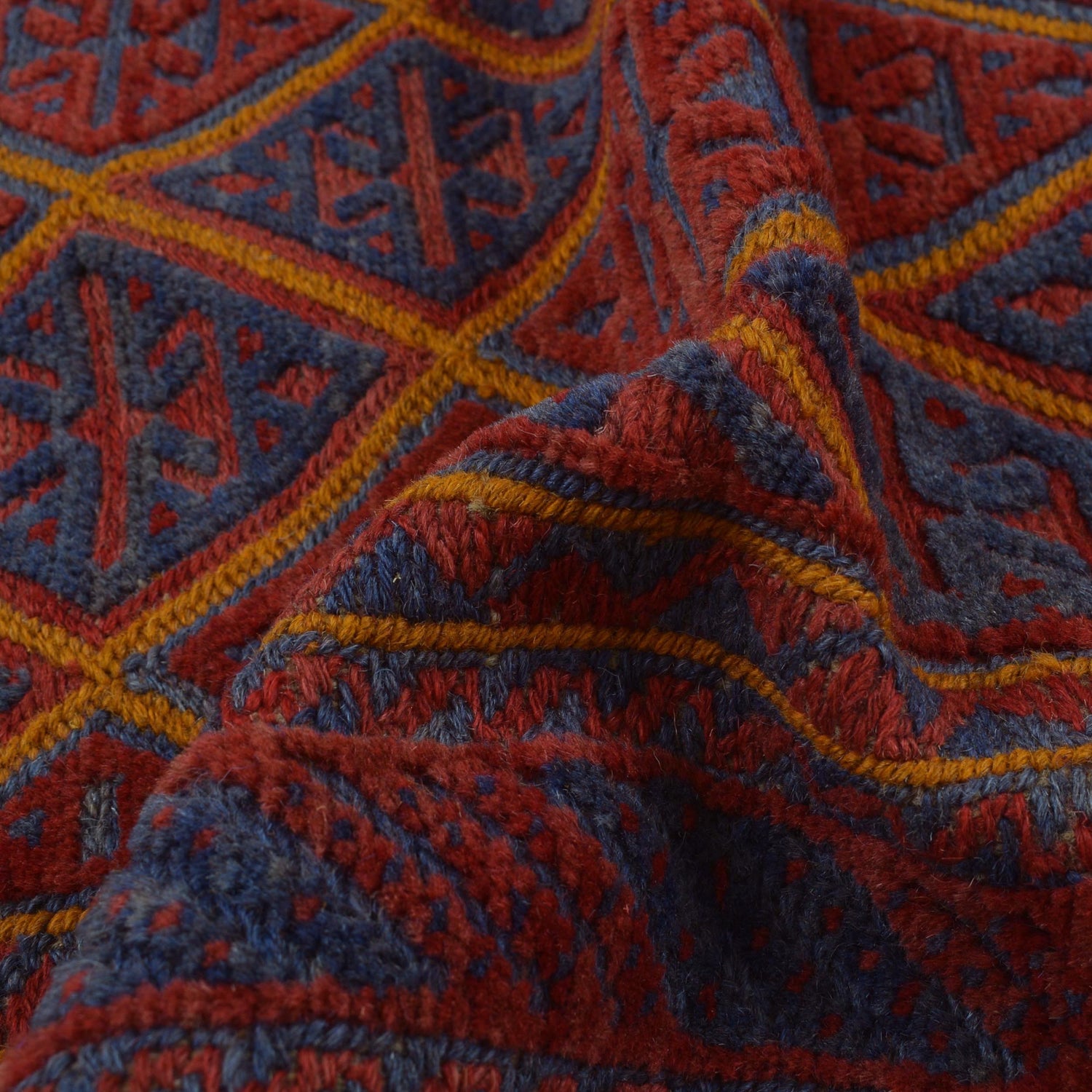 Handmade Wool Mushwani Rug 4' 9" x 5' 10" ft / 145 x 179 cm - No. B33065