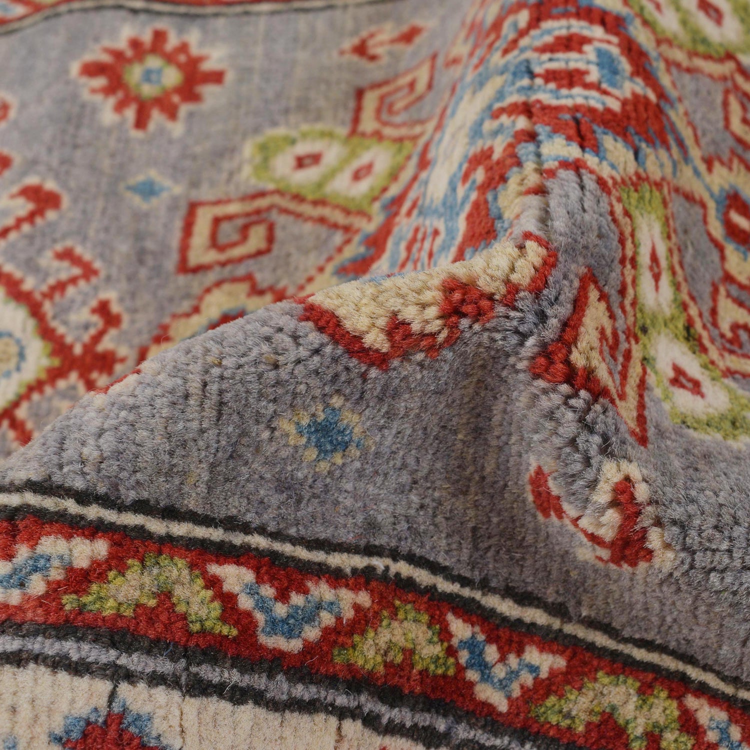 Oriental Kazak Runner Rug 2' 6" x 6' 7" ft / 77 x 200 cm - No. B33075