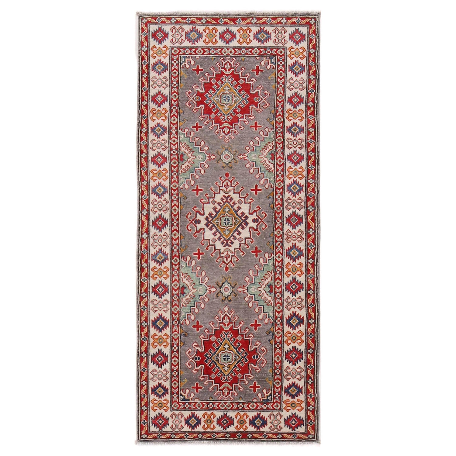 Oriental Kazak Runner Rug 2' 8" x 6' 6" ft / 80 x 197 cm - No. B33076