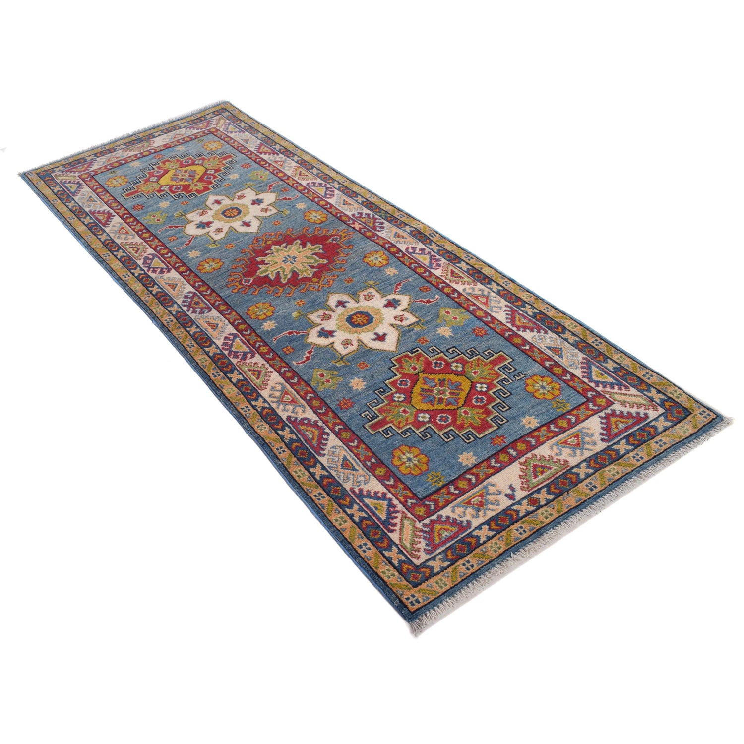 Oriental Kazak Runner Rug 2' 9" x 6' 10" ft / 83 x 207 cm - No. B33077