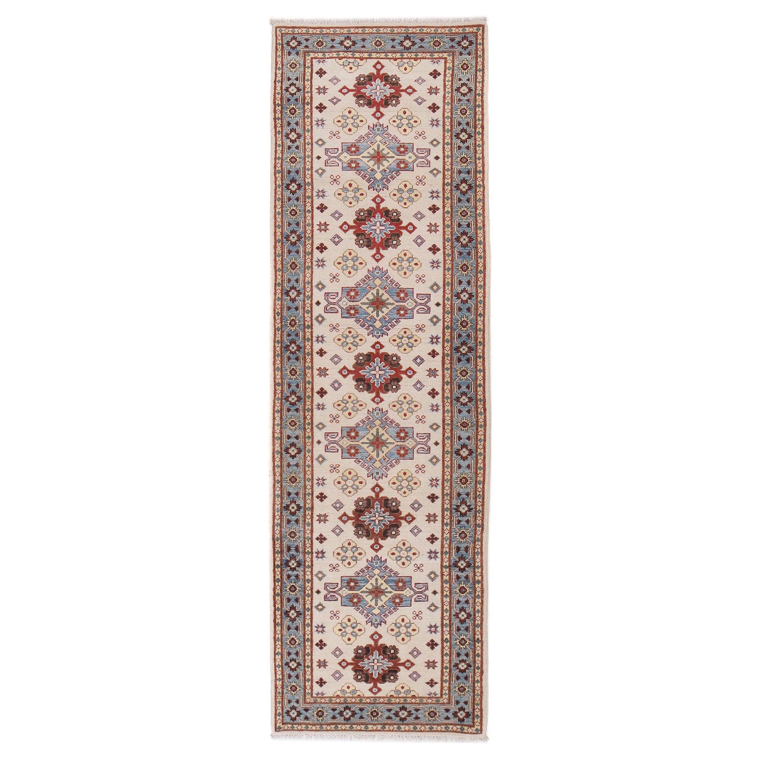 Oriental Kazak Runner Rug 2' 8" x 9' 7" ft / 82 x 291 cm - No. B33082
