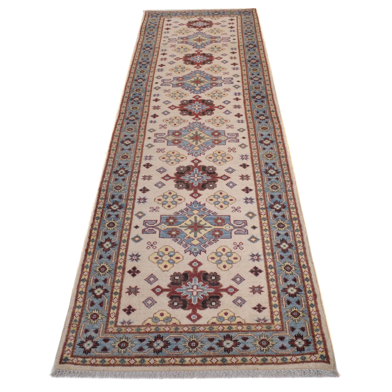 Oriental Kazak Runner Rug 2' 8" x 9' 7" ft / 82 x 291 cm - No. B33082