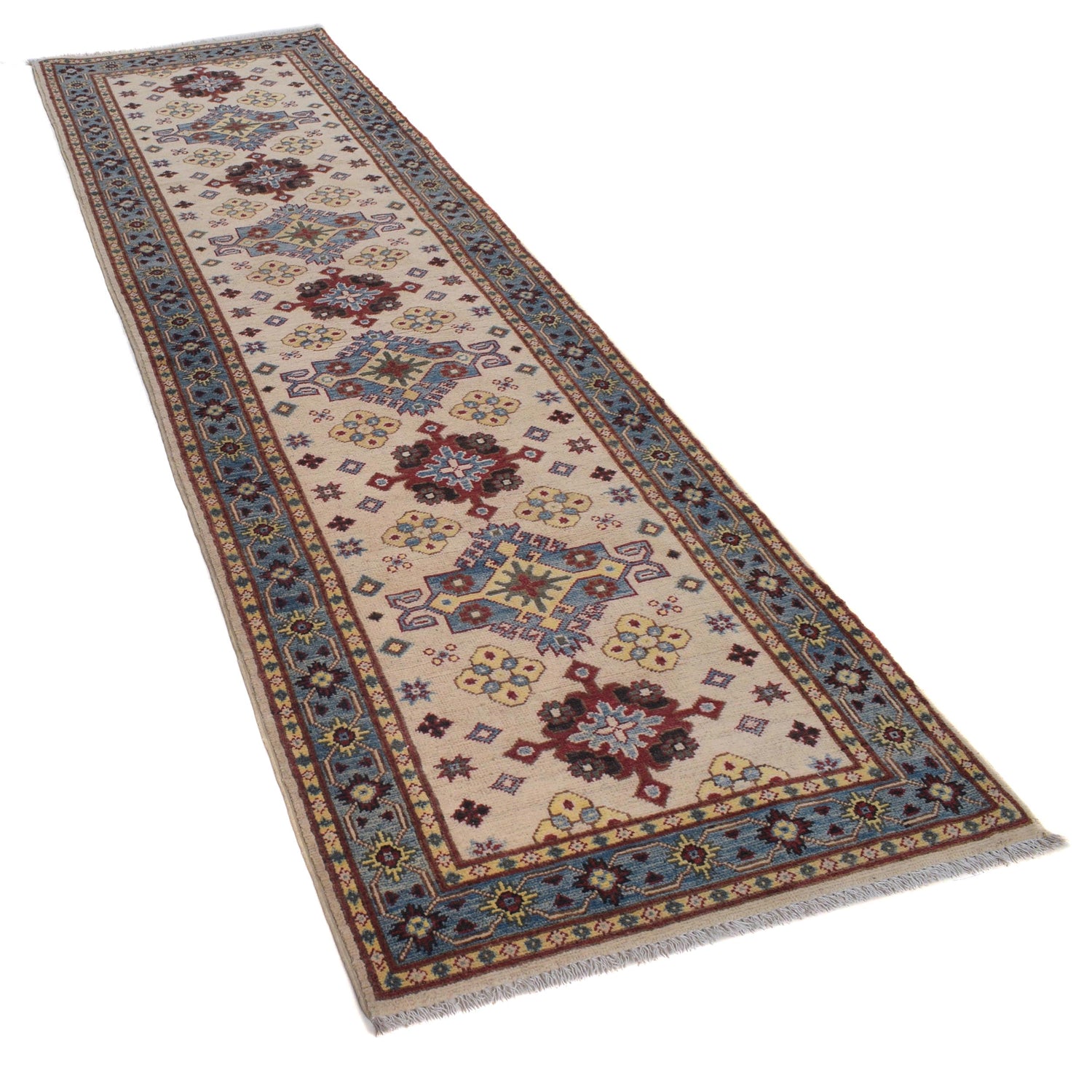 Oriental Kazak Runner Rug 2' 8" x 9' 7" ft / 82 x 291 cm - No. B33082