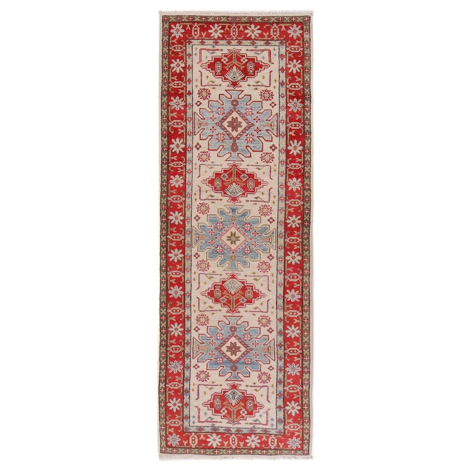 Oriental Kazak Runner Rug 2' 8" x 8' 1" ft / 82 x 246 cm - No. B33083