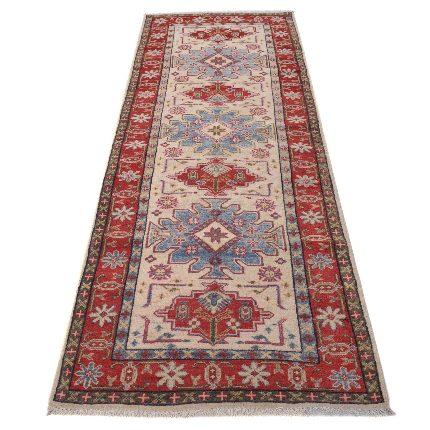 Oriental Kazak Runner Rug 2' 8" x 8' 1" ft / 82 x 246 cm - No. B33083