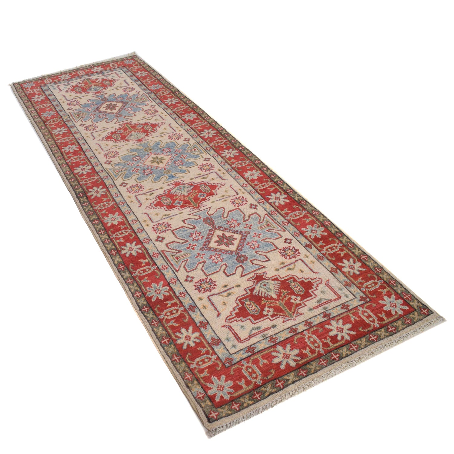 Oriental Kazak Runner Rug 2' 8" x 8' 1" ft / 82 x 246 cm - No. B33083