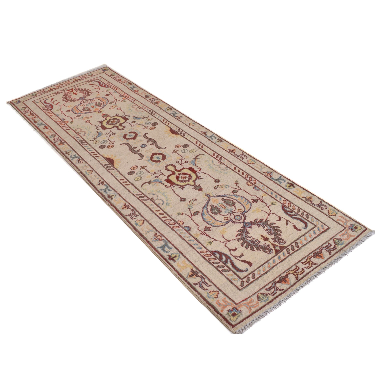 Oriental Kazak Runner Rug 2' 6" x 7' 7" ft / 75 x 230 cm - No. B33087