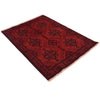 Handwoven Khal Mohammadi Afghan Carpet 3' 4" x 4' 9" ft / 102 x 144 cm - No. B34182