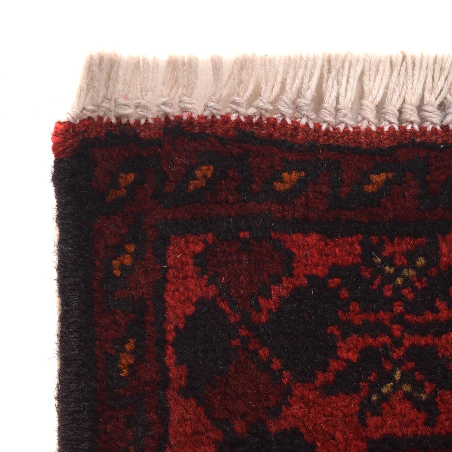 Handwoven Khal Mohammadi Afghan Carpet 3' 4" x 4' 9" ft / 102 x 144 cm - No. B34182