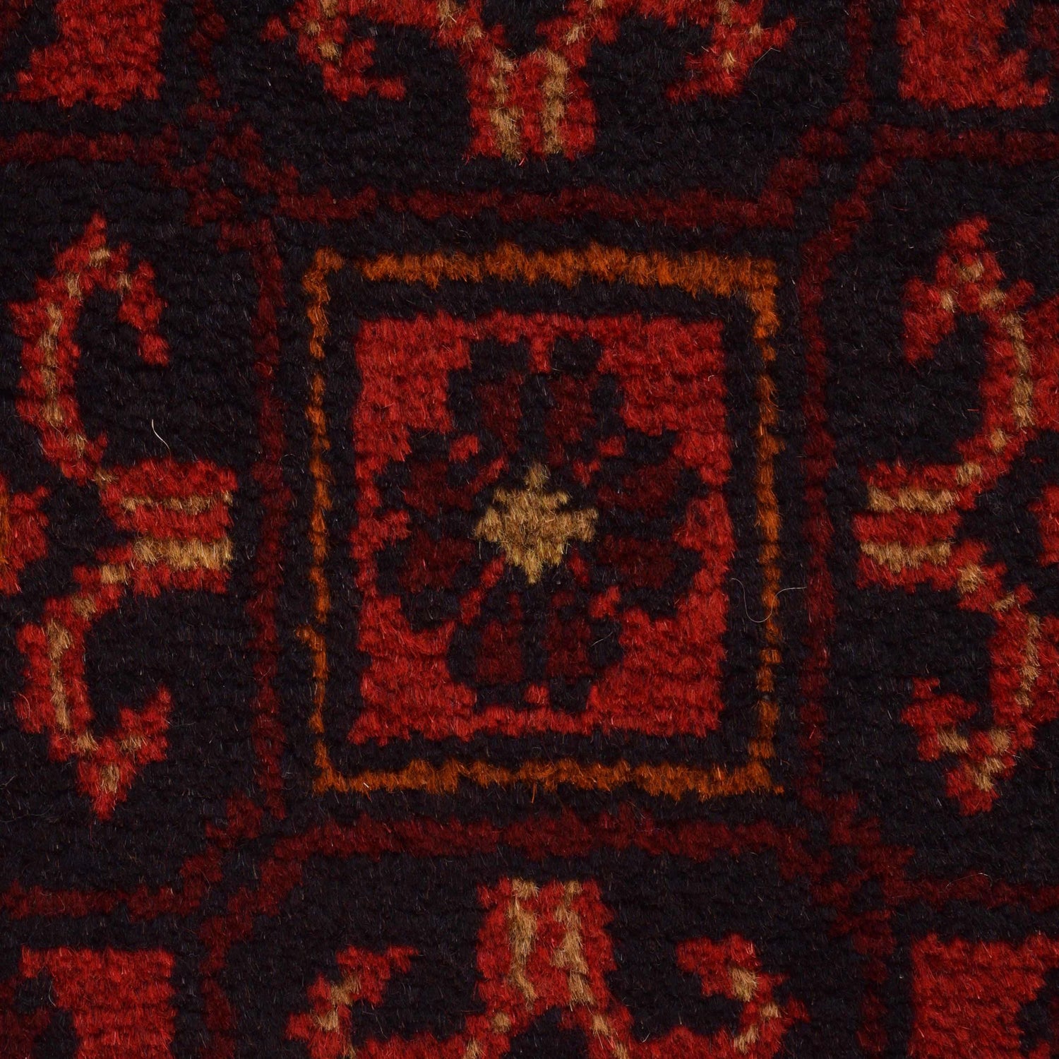 Handwoven Khal Mohammadi Afghan Carpet 3' 4" x 4' 9" ft / 102 x 144 cm - No. B34182
