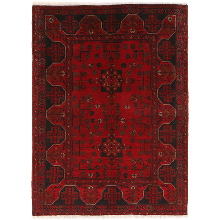 Afghan Khal Mohammadi Rug 3' 5" x 4' 8" ft / 104 x 141 cm - No. B34185