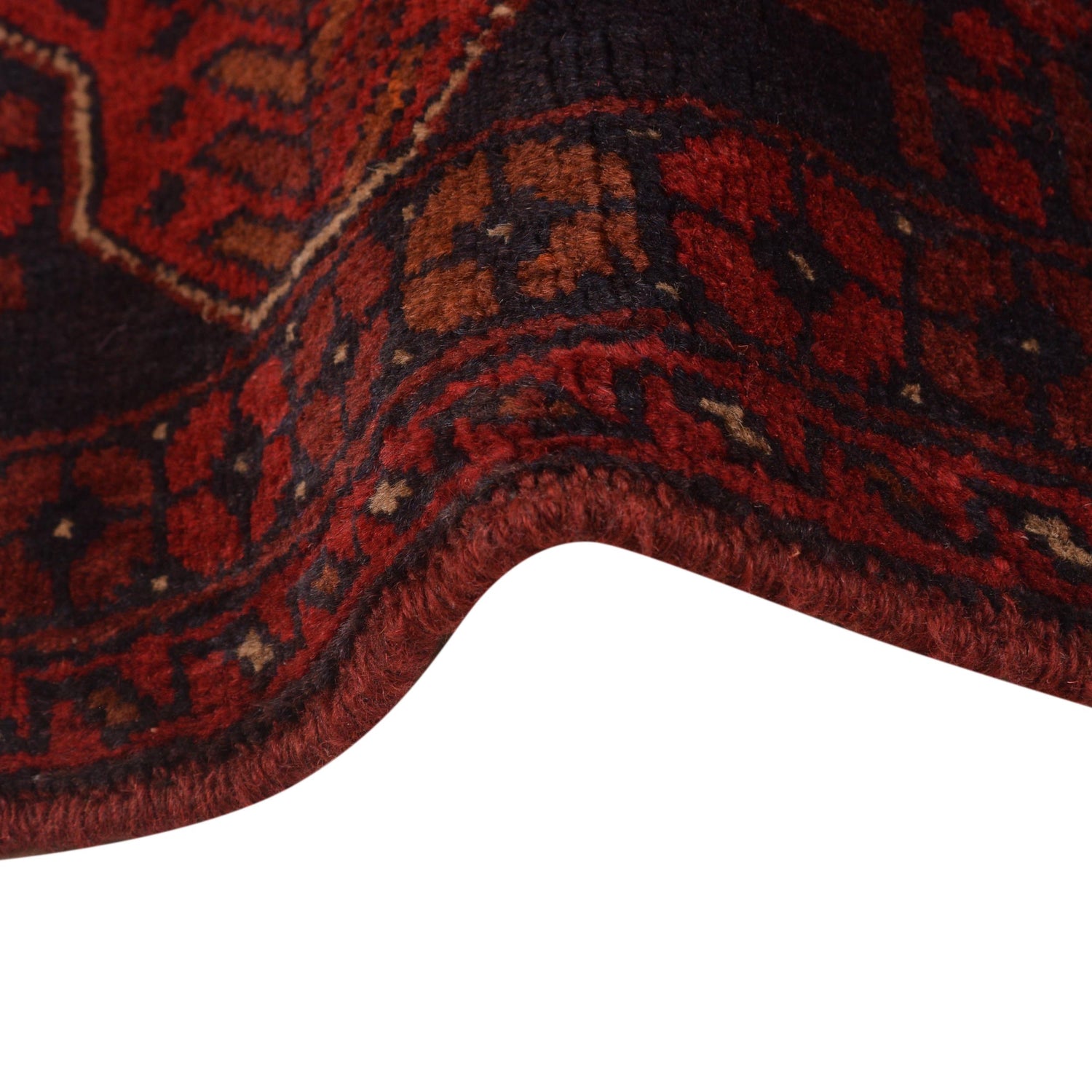 Red Color Khal Mohammadi Rug 3' 5" x 4' 8" ft / 104 x 141 cm - No. B34185