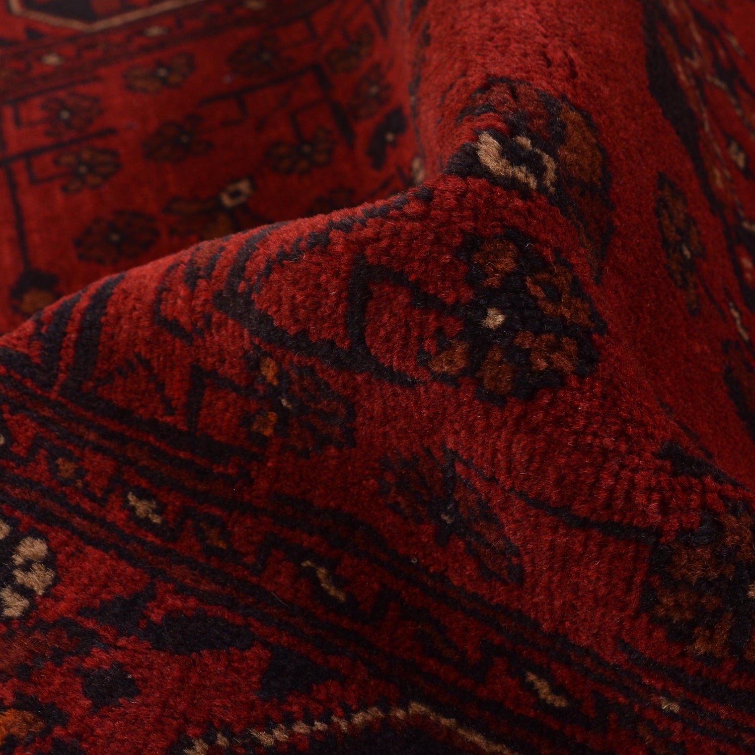Red Color Khal Mohammadi Rug 3' 5" x 4' 8" ft / 104 x 141 cm - No. B34185