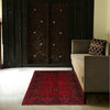 Red Color Khal Mohammadi Rug 3' 5" x 4' 8" ft / 104 x 141 cm - No. B34185