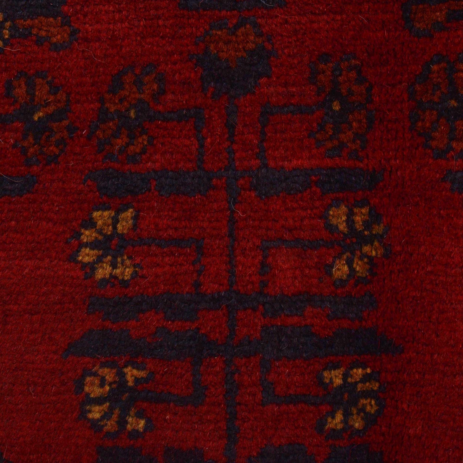 Handwoven Khal Mohammadi Afghan Carpet 3' 5" x 4' 8" ft / 103 x 143 cm - No. B34186
