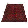 Red Color Afghan Area Rug 3' 4" x 5' 0" ft / 102 x 153 cm - No. B34188