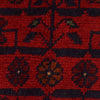 Red Color Afghan Area Rug 3' 4" x 5' 0" ft / 102 x 153 cm - No. B34188