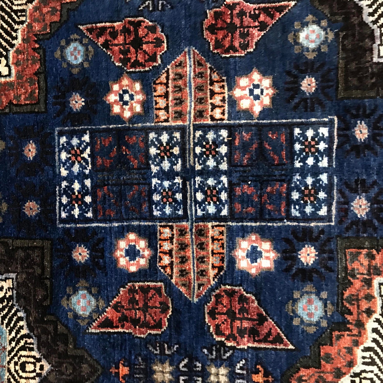 Purple Color Mamluk Carpet 3' 6" x 4' 11" ft / 107 x 150 cm - No. B34192