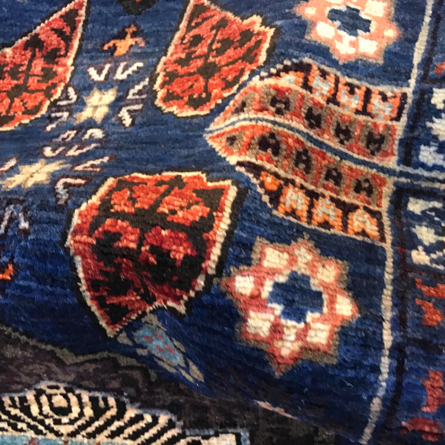 Purple Color Mamluk Carpet 3' 6" x 4' 11" ft / 107 x 150 cm - No. B34192